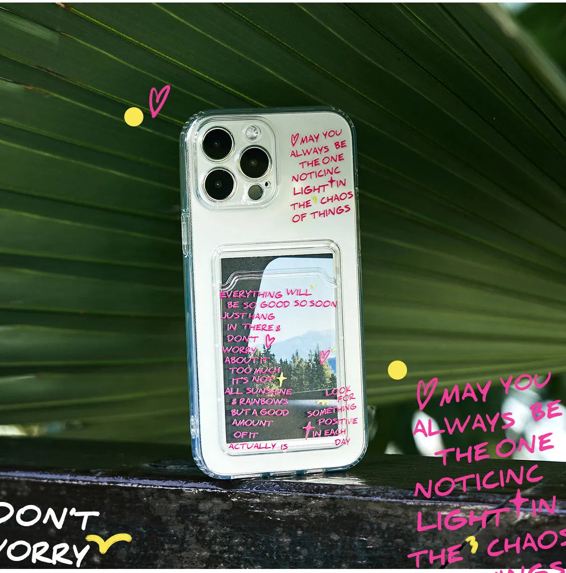 Graffiti silicone card clamp phone case in blue for iPhone, with anti-fall protective shell