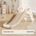 Small plastic baby slide for infants under 3 years in blue, yellow, brown, or grey colours