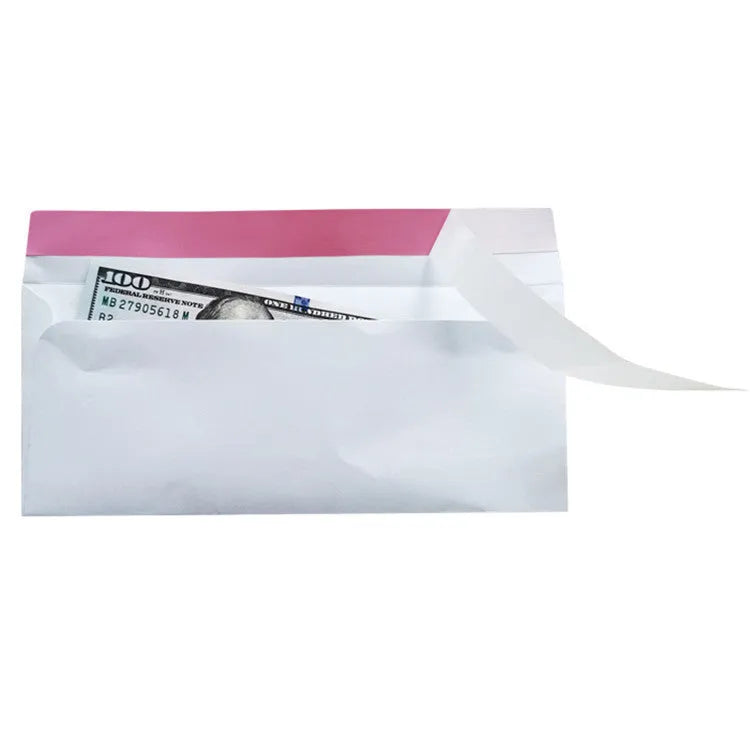 Blue anti-opening self-adhesive confidential security envelope showing tamper-evident features