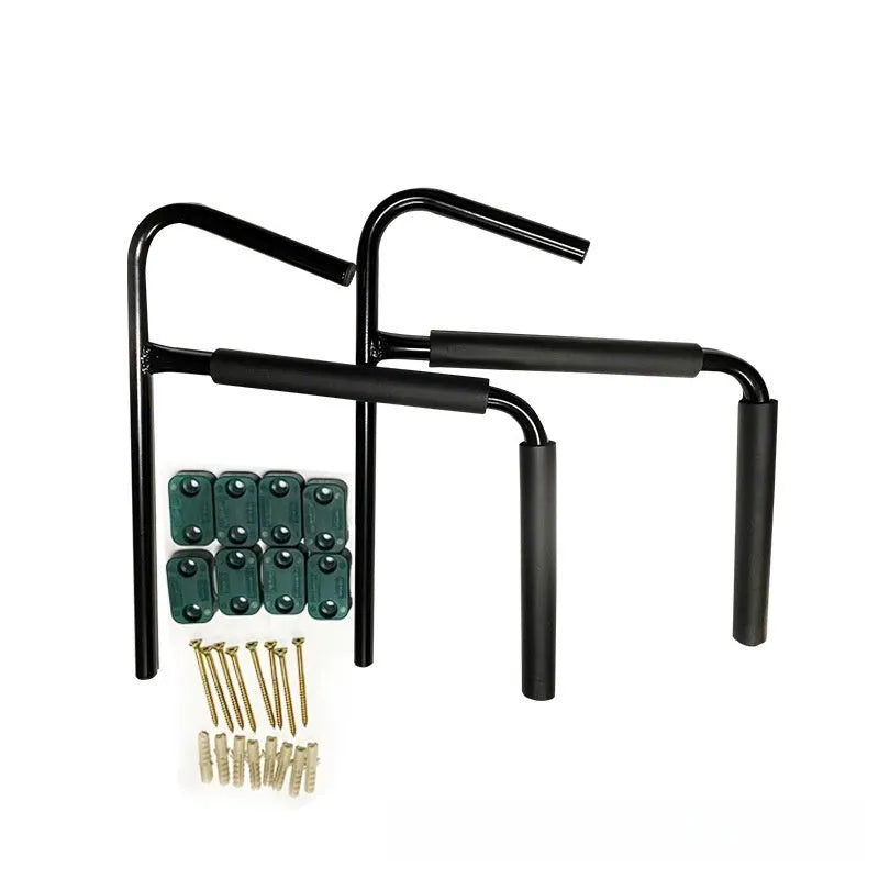 Carbon steel kayak wall hanger measuring 43x38cm for kayak and surfboard storage