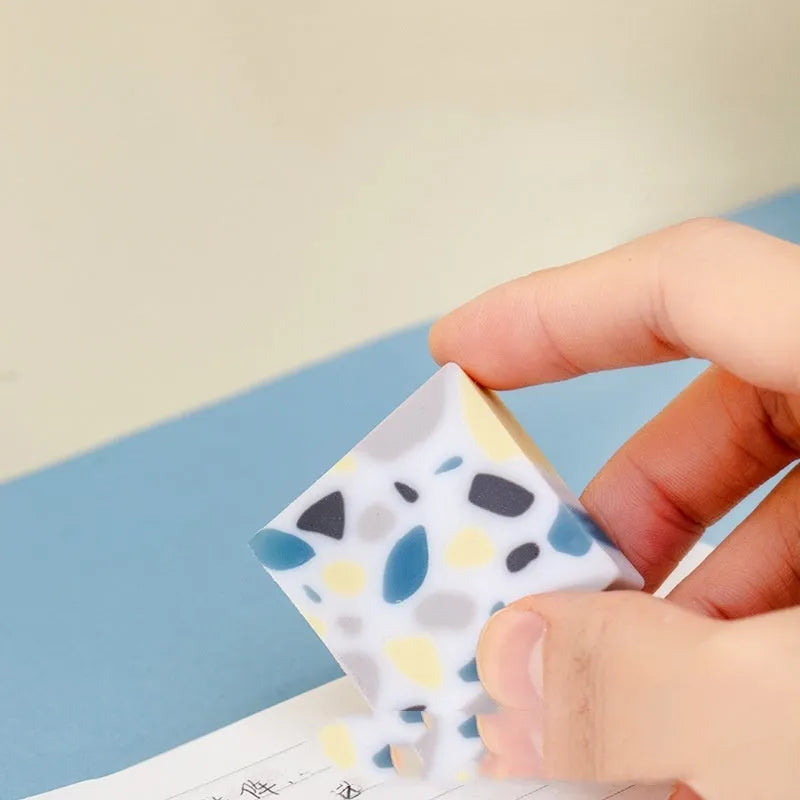 Brick shape traceless rubber eraser for student pencil correction