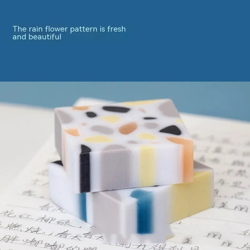 Brick shape traceless rubber eraser for student pencil correction