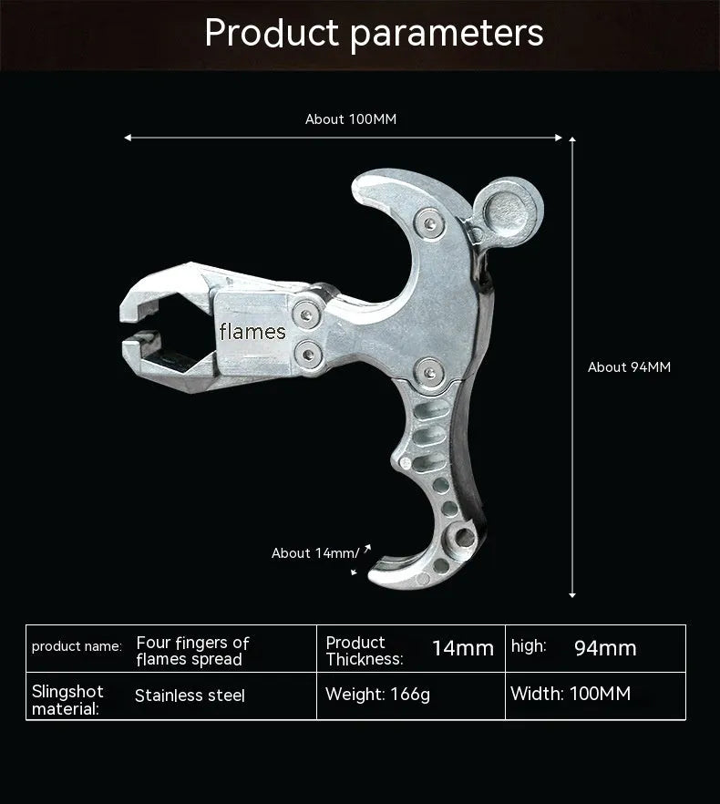 Zinc alloy archery release aid with two-axis harpoon clip for bow training