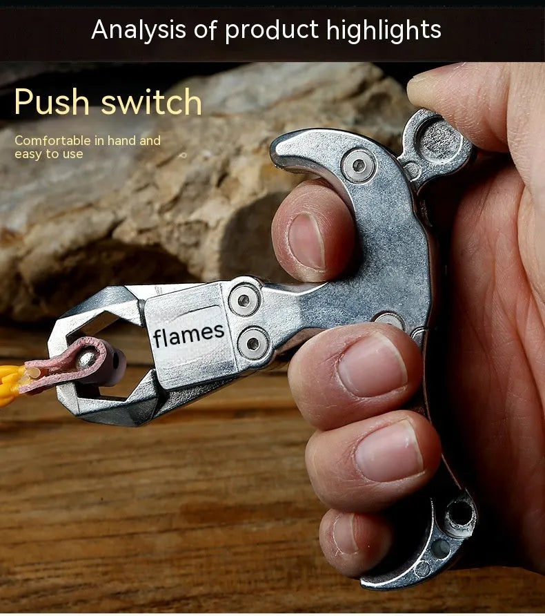 Zinc alloy archery release aid with two-axis harpoon clip for bow training