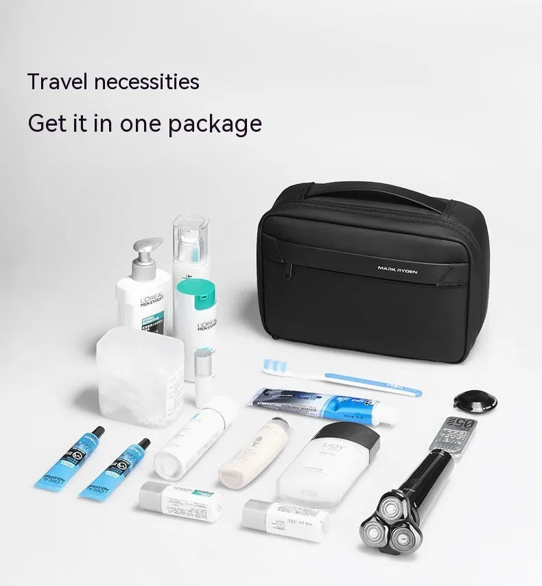 Multi-functional wet dry separation toiletry storage bag in Oxford cloth with business travel design