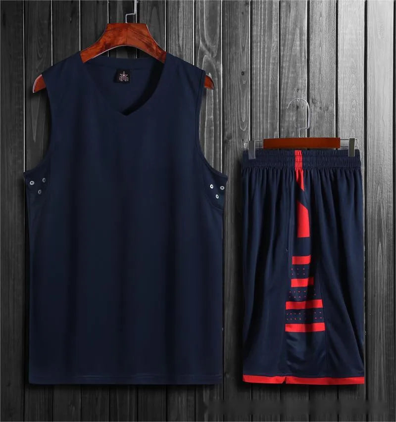Student campus competition training breathable sports vest and pants set