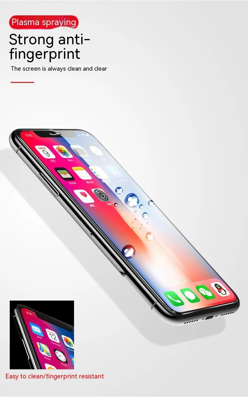 HD tempered glass screen protector for Samsung mobile phone on a table