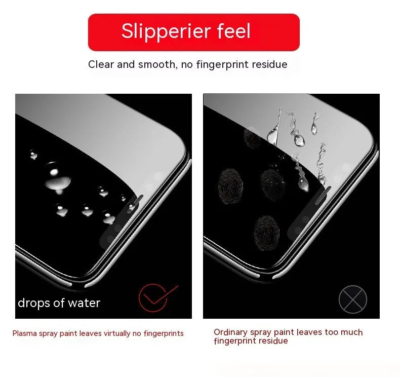 HD tempered glass screen protector for Samsung mobile phone on a table