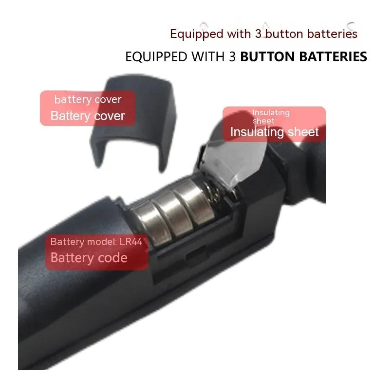Golf putter laser aiming instrument showing laser sight alignment for putting practice