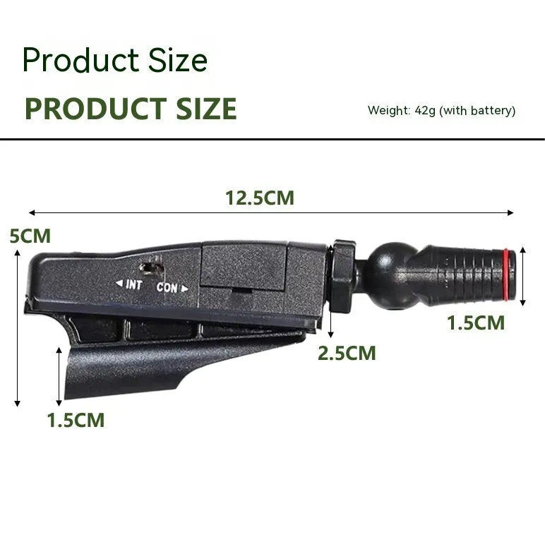 Golf putter laser aiming instrument showing laser sight alignment for putting practice