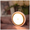 Circular motion sensor LED light with infrared sensor and five LEDs for automatic wardrobe corridor lighting