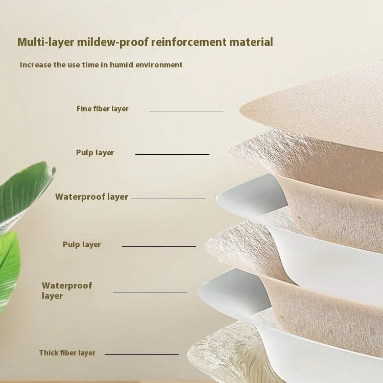 Brown disposable biodegradable cat litter box showing three size options with waterproof liner