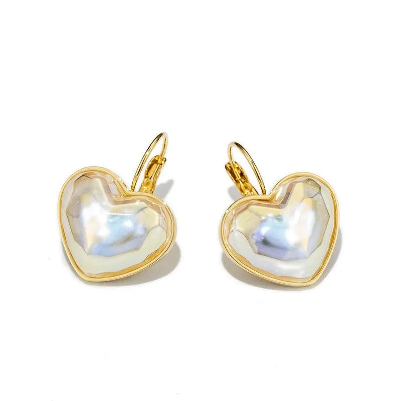 Gold summer fashion ear clip pair for women with alloy metal construction and natural style