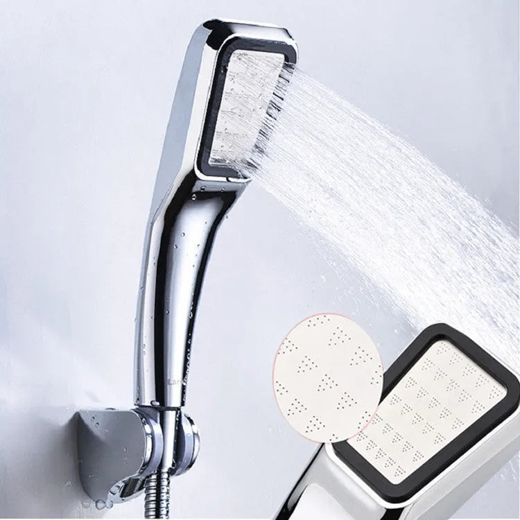 Orange hand-held pressurised shower set with rain function for home bathrooms