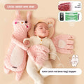 Soothing Baby Sleeping Pillow Animal Doll with Long Life Edition Design Plush Companion for Infants 0-3 Years in Dinosaur Moore Rabbit Big White Geese or Deer Colour Options Graphic Customisation Available