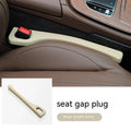 Car seat gap strips preventing items falling between vehicle seats