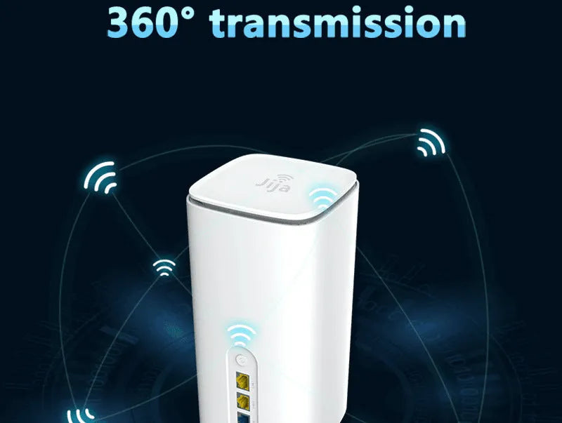 4G CPE wireless router measuring 51x30x5mm with data cable and manual