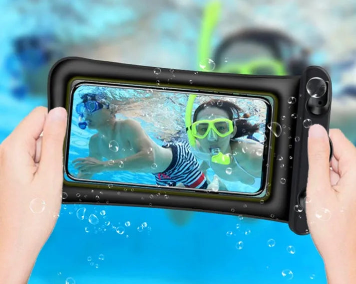 Waterproof phone pouch with hanging rope in multiple colour options