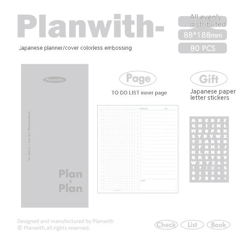 A5 embossed simple visual daily meter book showing cover colour options.