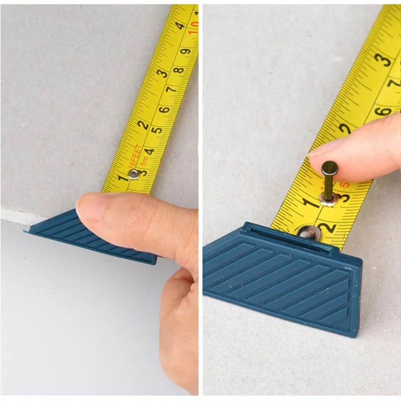 Blue multifunctional woodworking cutter with aluminium alloy frame and TPR handle for dust-free board cutting.