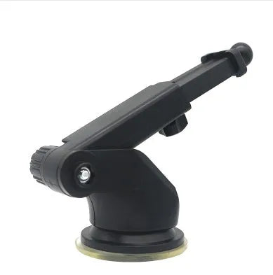 Universal telescopic car phone bracket with adjustable long rod for dashboard mounting