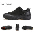 Men's low-top mountain climbing shoes with leather mesh uppers and non-slip rubber outsoles