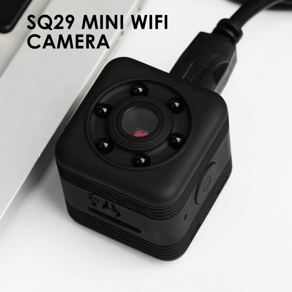 Black waterproof sports camera with GPCV4225 chip and MicroUSB port for 240 minute recording
