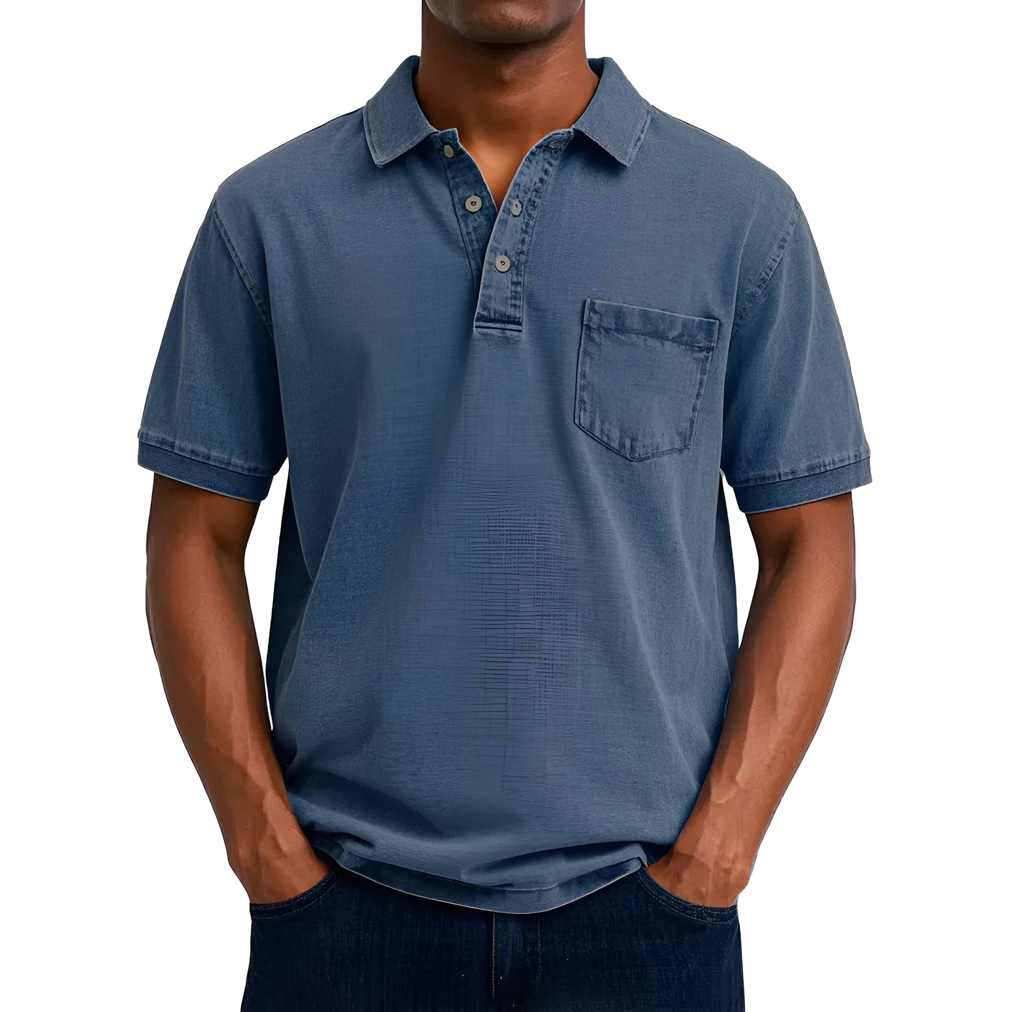Plus size Korean style men's printed short sleeve shirt in thin polyester for summer wear
