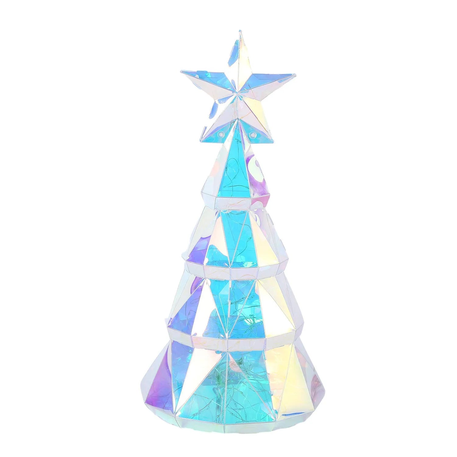 Colourful cartoon Christmas tree light decoration measuring 14.5x4.8x20cm