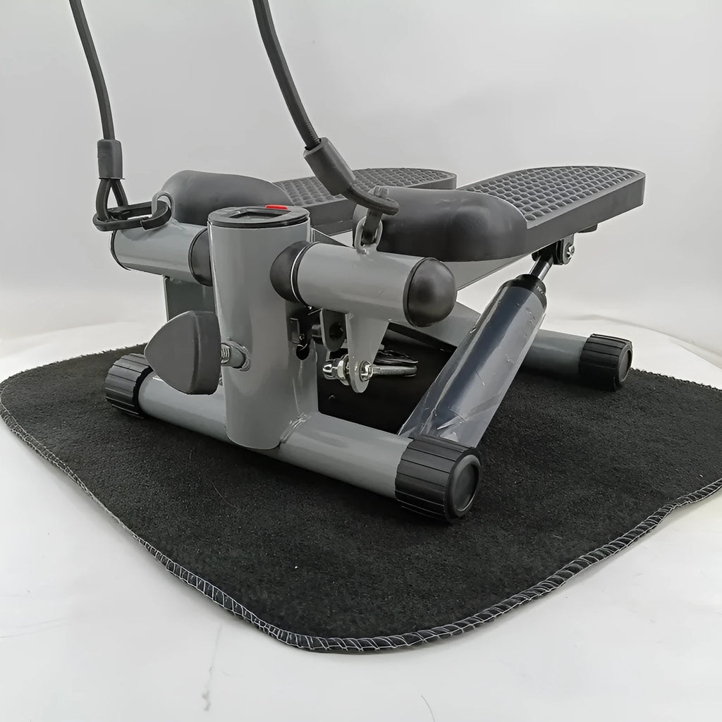 Silver grey hydraulic mini treadmill waist slimming machine with pedal design