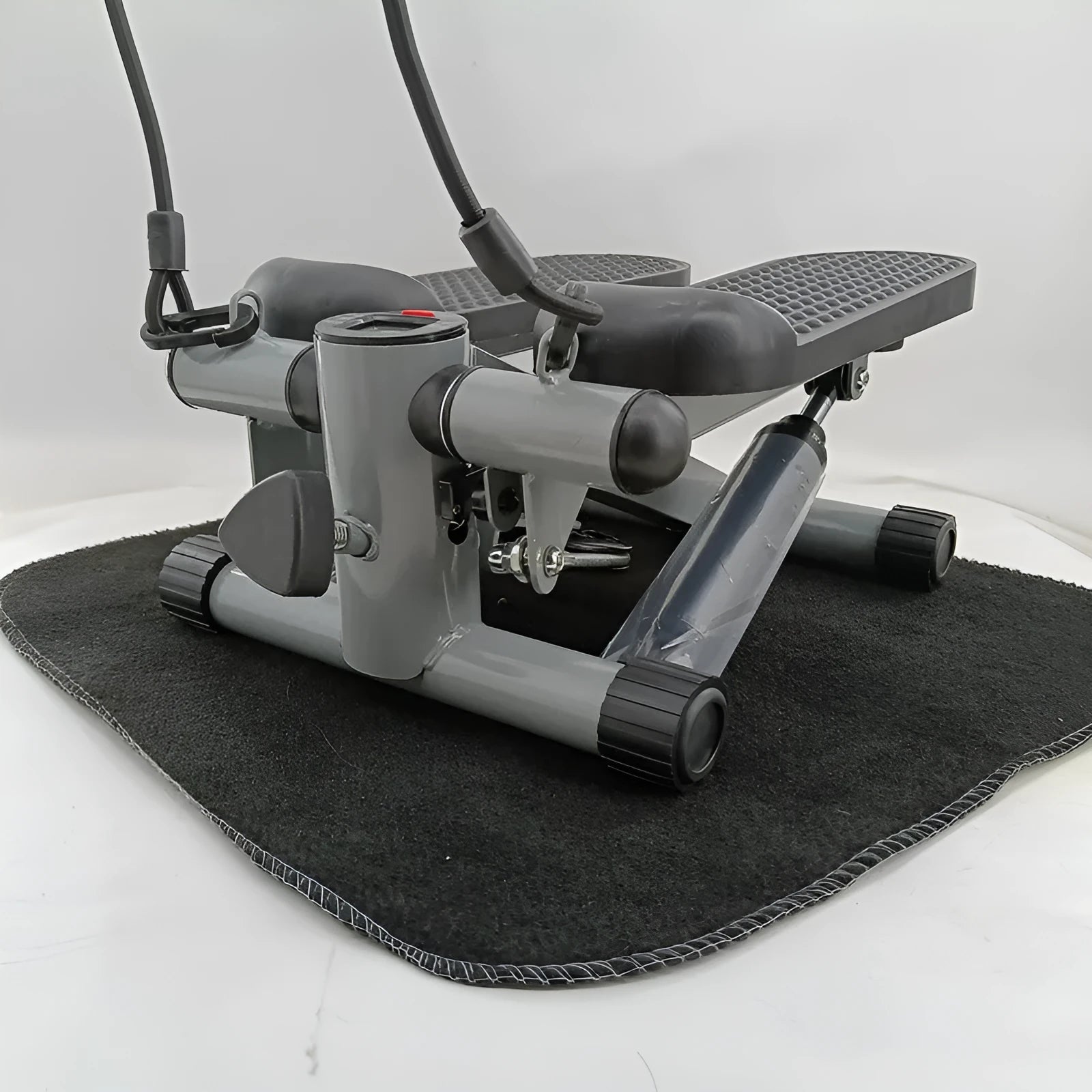 Silver grey hydraulic mini treadmill waist slimming machine with pedal design
