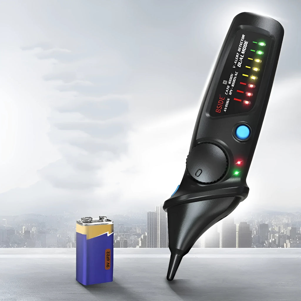 Smart sensor test pencil with round head for high voltage electrical testing