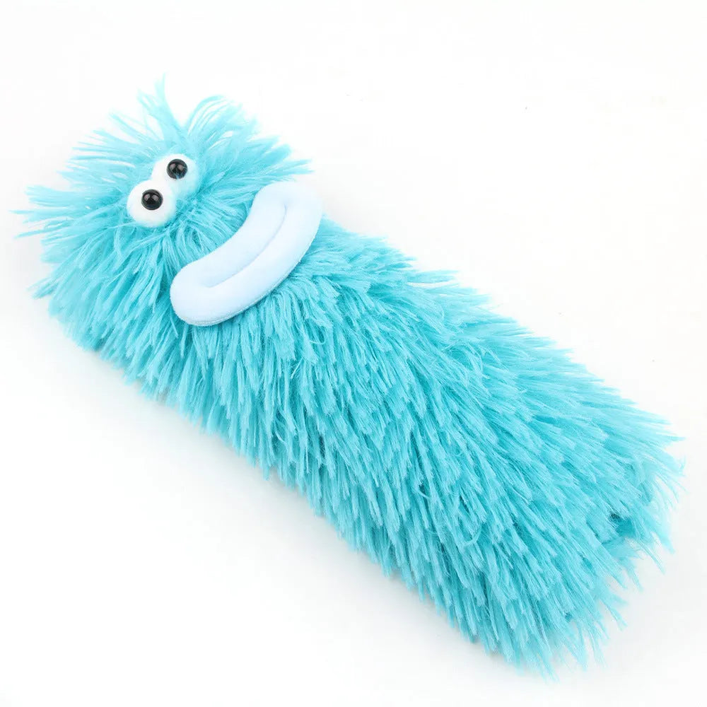Soft plush interactive cat toy with crinkle sound and catnip filling for indoor play