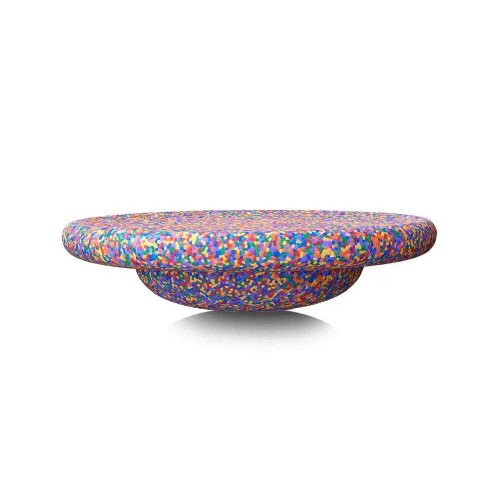 Plastic surf balance board for children aged 4-6 in mixed colour wood grain finish