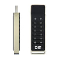 Metal fingerprint encrypted USB 3.0 flash drive with 64GB capacity for secure file storage