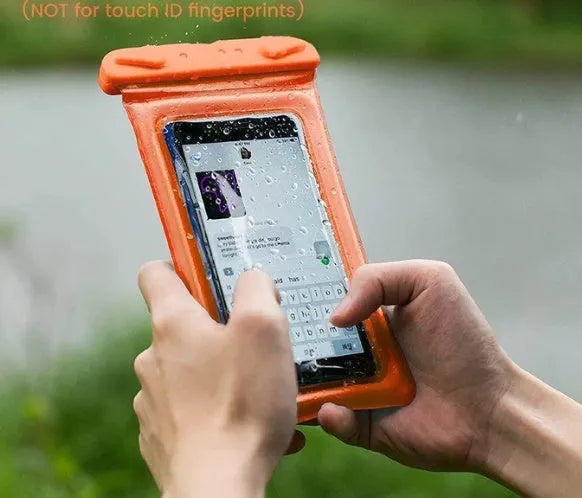 Waterproof phone pouch with hanging rope in multiple colour options
