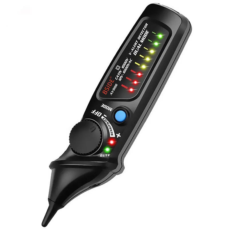 Smart sensor test pencil with round head for high voltage electrical testing