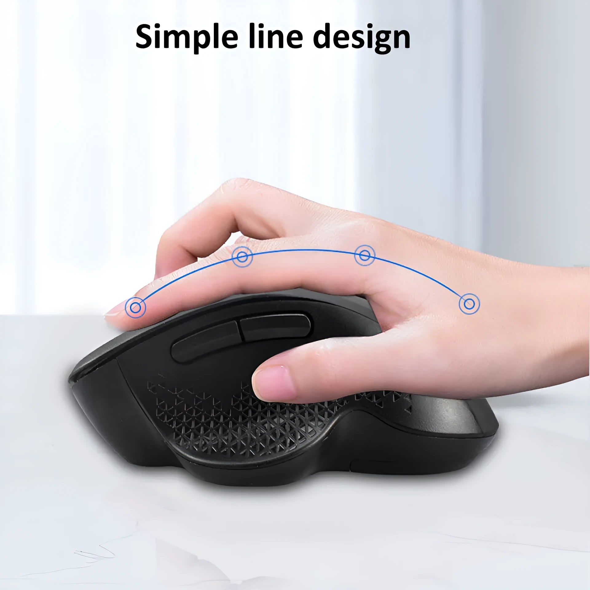 Grey or black self-charging wireless mouse with USB cable for laptop computers