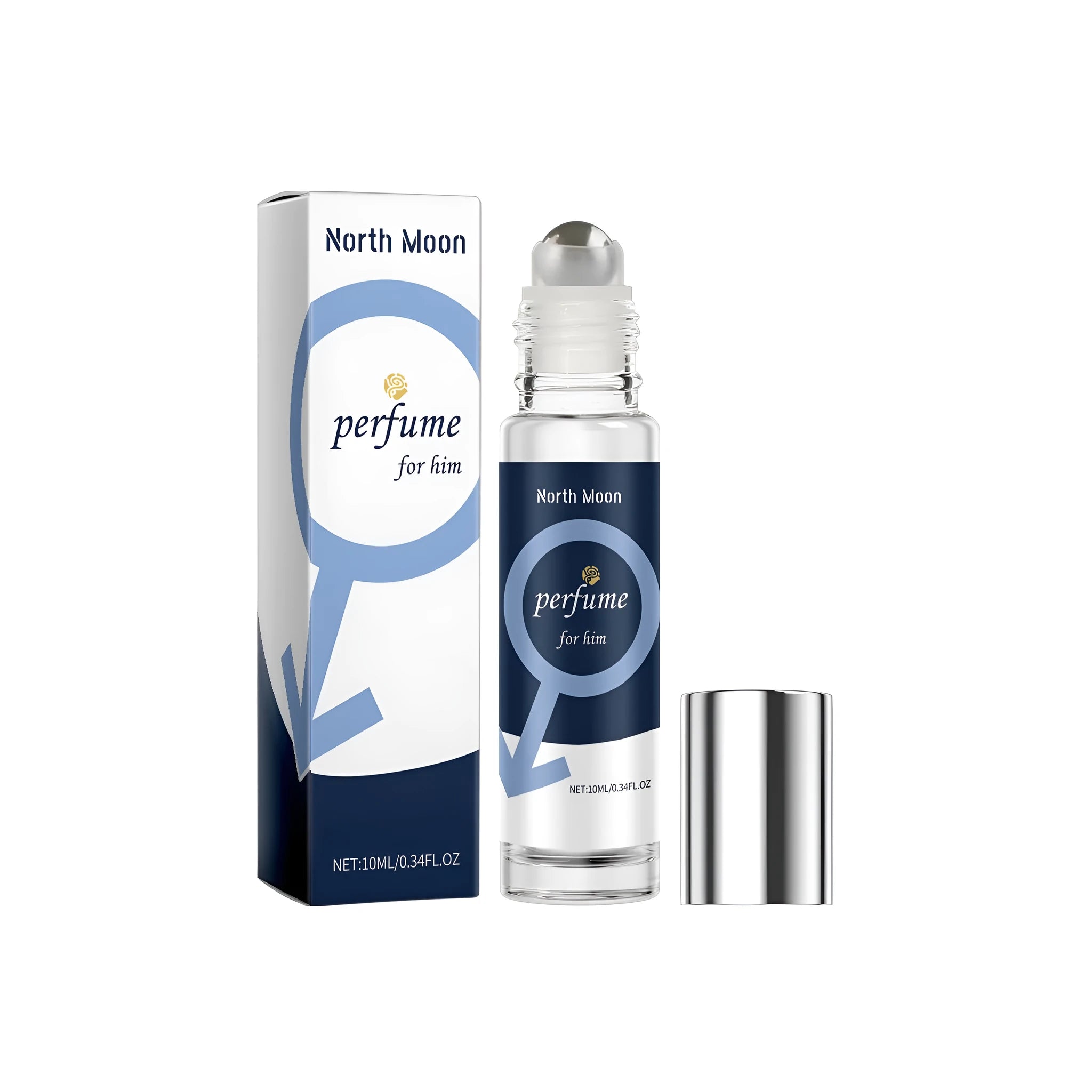 10ml men's perfume bottle with bergamot, patchouli and jasmine extracts