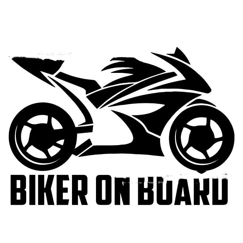 Motorcycle car reflective stickers in multiple colours with two size options on vehicle surface