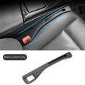 Black plastic car seat gap storage box with handle for organising driving essentials