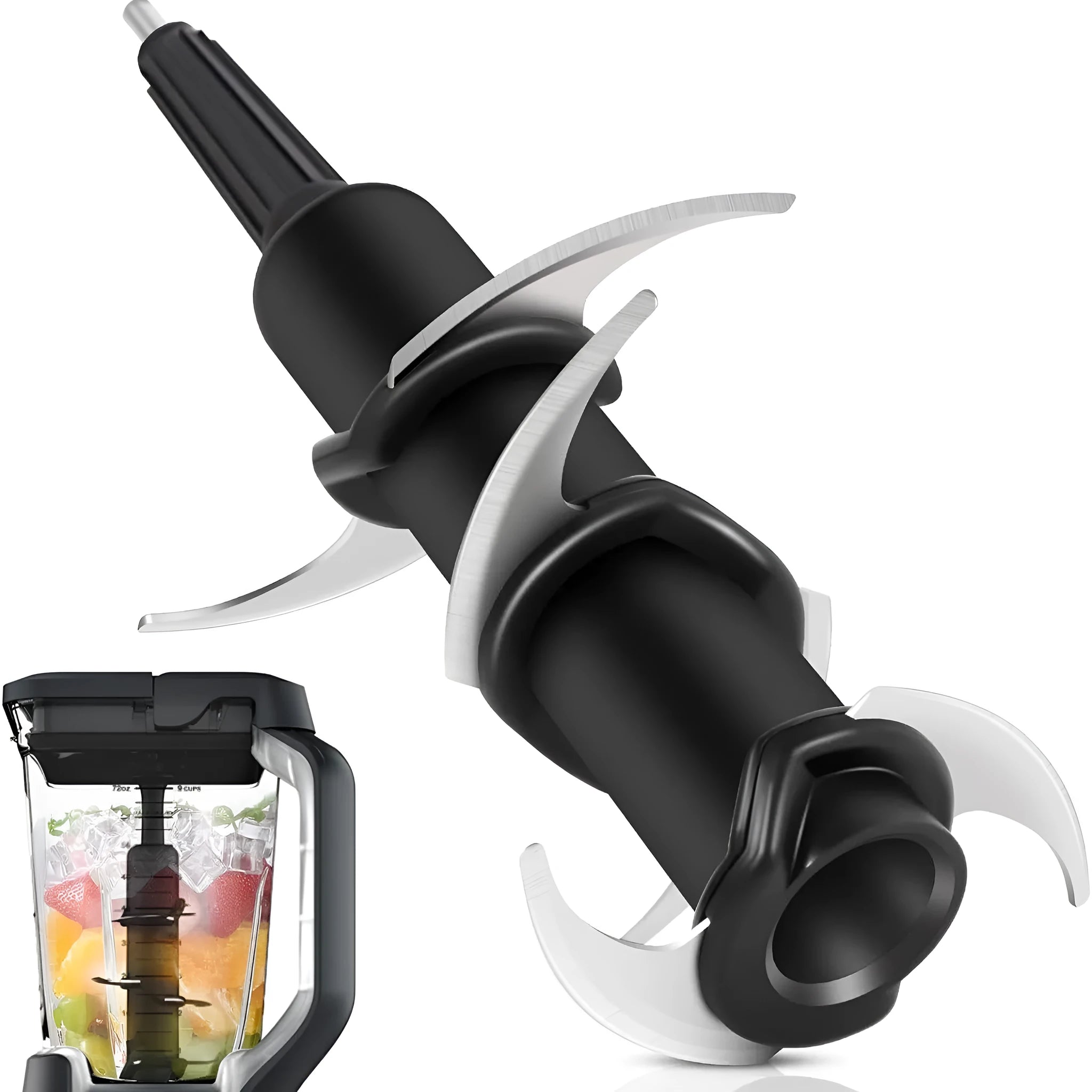 304 stainless steel six-stack blade seat replacement accessory for juicers measuring 10x21cm
