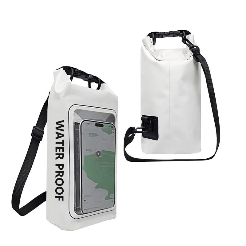 Waterproof crossbody bag in Army Green colour with adjustable strap for mobile phone protection