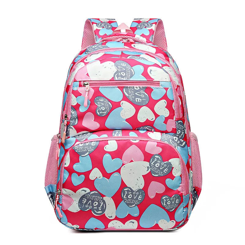 Student backpack with air pillow belt system in blue colour with large capacity design