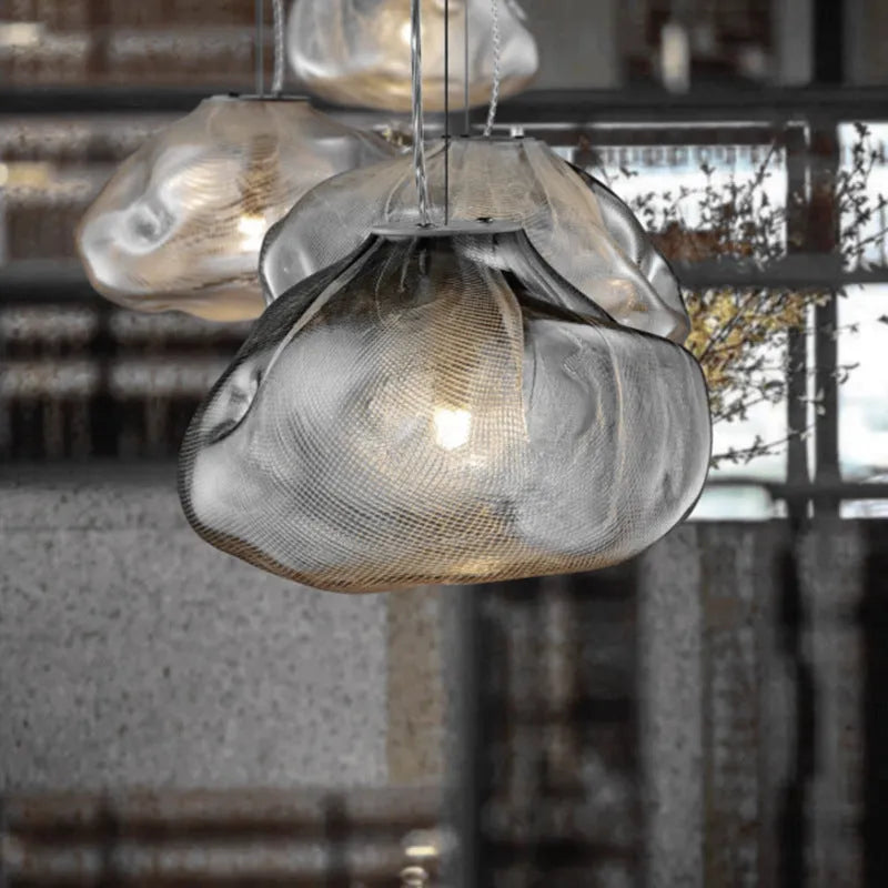 Postmodern light luxury glass decorative chandelier in modern simplicity design