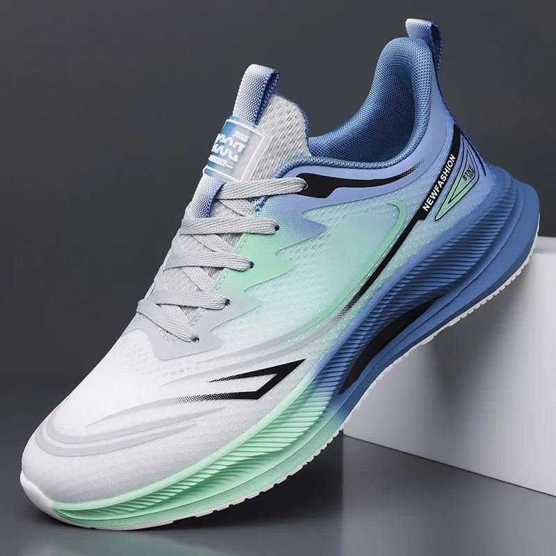 Men's casual summer shoes with breathable mesh upper and rubber sole