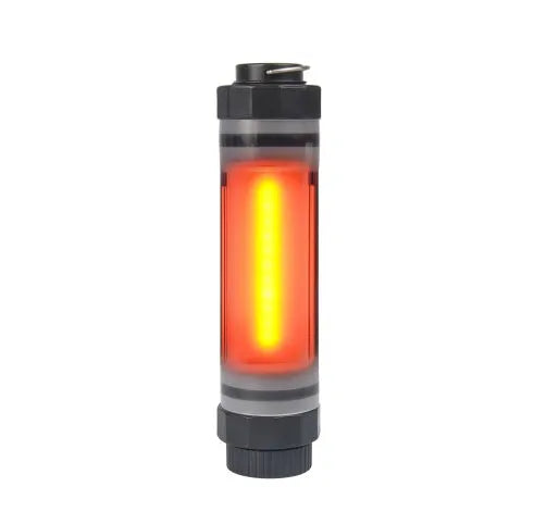 Children's LED headlamp torch with adjustable fabric headband, shown on a child's forehead