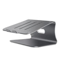 Aluminium alloy notebook cooling bracket with rotary adjustment in grey heat dissipation finish