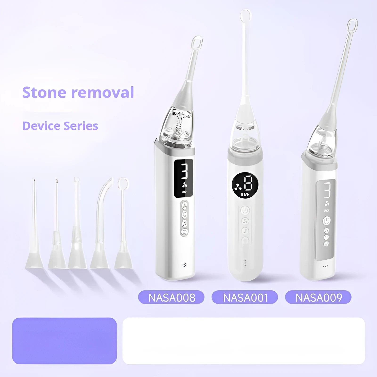 Milky white tonsil stone removal oral cleaning tools set with 180g weight