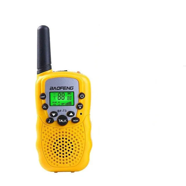 Children's UHF walkie talkie set in assorted colours with 22-channel capability